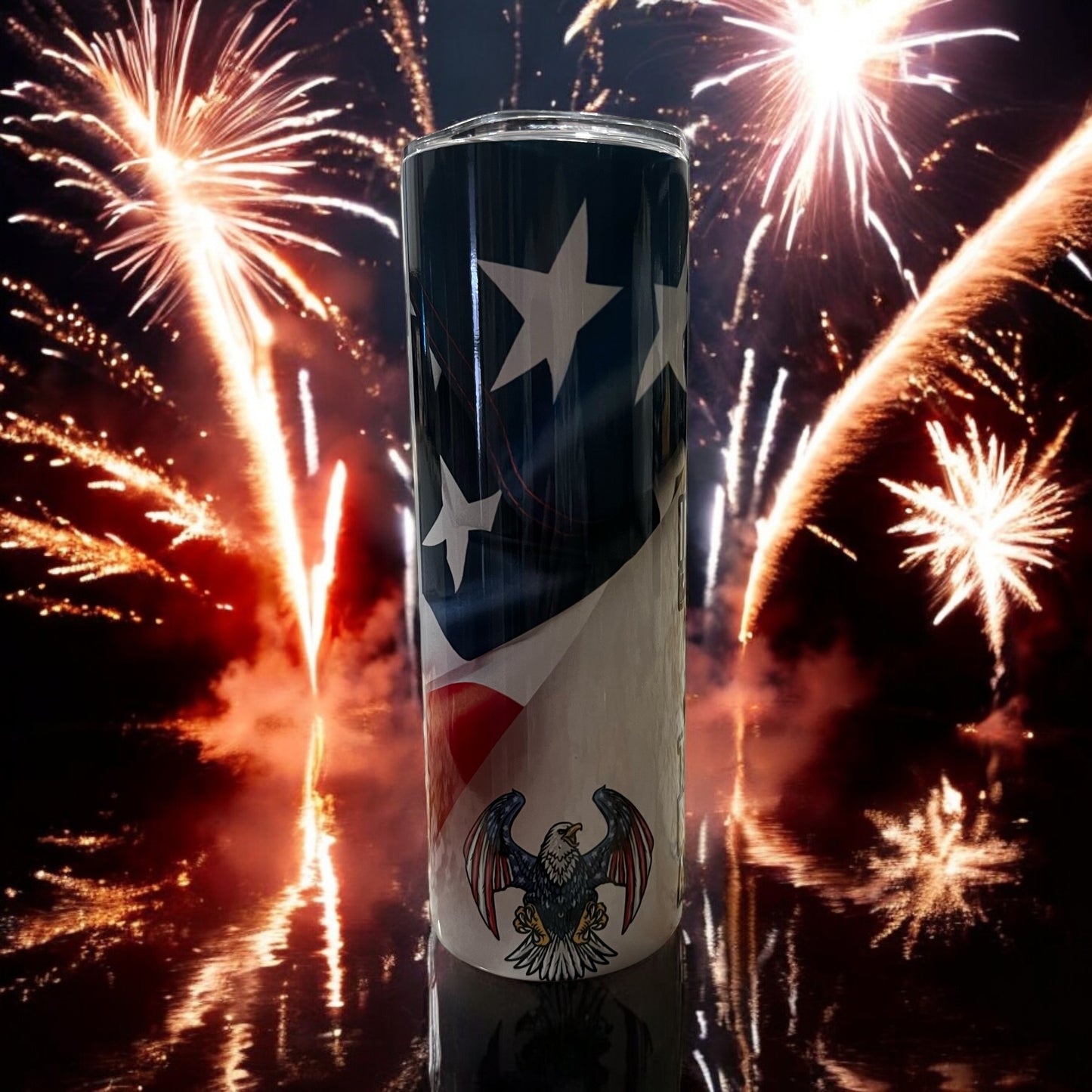 20 oz Stainless Steel Tumbler with a Splash-Proof Lid and Straw, double-wall Insulated, Sublimation Design - If you don't like Trump then you won't like me - PR10